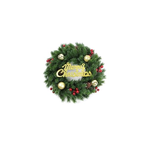Couronne de Noël pour porte d'entrée élégante déco extérieure haut de gamme