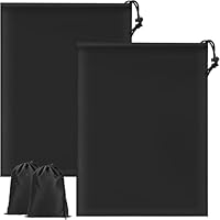 TIECHI 2Pcs Shoe Bag, Portable Shoe Bags for Travel, Dust-Proof Medium Packing Cloth Bag, Non-Woven Drawstring Storage Bag for Toy Shoes Boots High Heel Socks