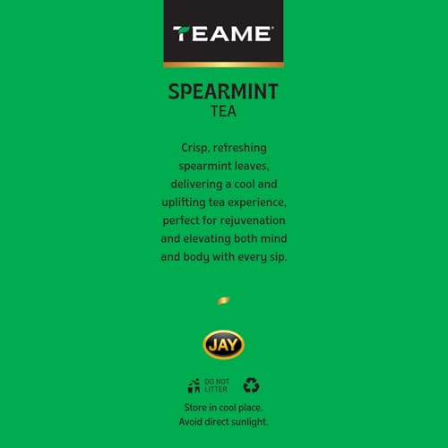 Image of TE-A-ME Spearmint Infusion - 150g (150+ Cups) | Spearmint Leaves for PCOS, PCOD & Facial Hair | Helps - Balance Hormones, Reduces Facial Hair & Acne | Supports Digestion | Herbal Tea - Dried Loose Leaf - Caffeine Free | 50g - Pack of 3