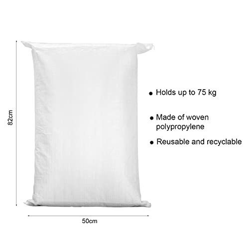 Woven Rubble Builder Sacks Bags,Rubble Bags Heavy Duty Strong Builders Bags Reusable Garden Sacks-50 X 80cm - 20 X 30" (20) 2 Woven Rubble Builder Sacks Bags,Rubble Bags Heavy Duty Strong Builders Bags Reusable Garden Sacks-50 X 80cm - 20 X 30" (20) - Image 2