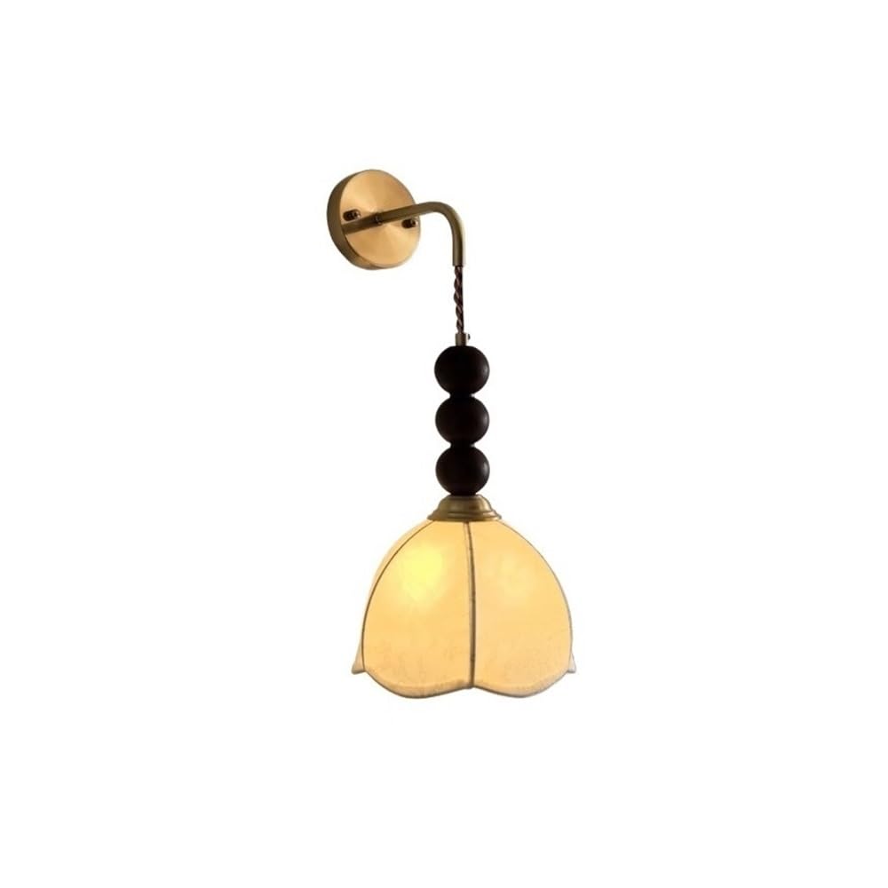ZENY896V Bedroom Living Room Bedroom Bedside Wall Lamp Retro Artistic Walnut Color Decorative Lamps Wall Sconce