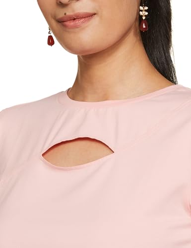 Image of Pepe Jeans Solid Cotton Round Neck Women's Regular Fit T-Shirt