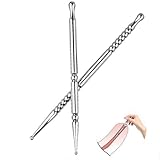 2 Pcs Metal Stainless Steel Double Head Horse Eye Wand, Unisex Urethral Wand-USZB13