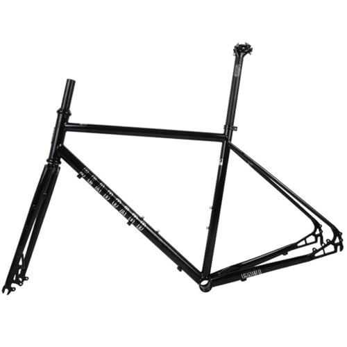 Set telaio for bici da strada gravel: telaio for bici da strada 700C con forcella, freno a disco con telaio in acciaio Cr-Mo da 44 cm/47 cm/50 cm/53 cm/56 cm.