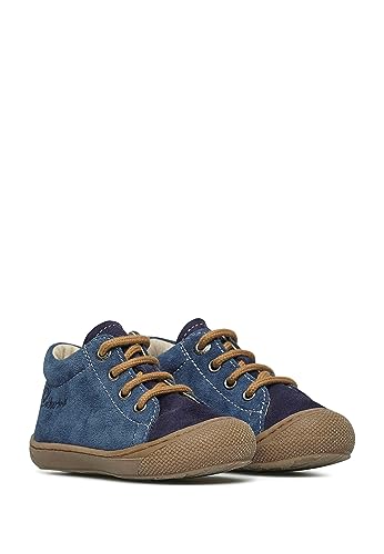 Naturino Cocoon-Chaussures Premiers Pas en Cuir, Bleu foncé 29