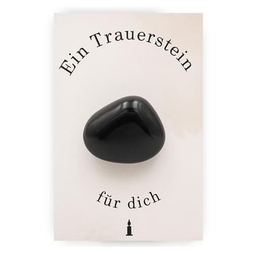 Milaboo® Trauerstein als Trostspender I Beileidsbekundung und Trauergeschenk (Trauerstein)