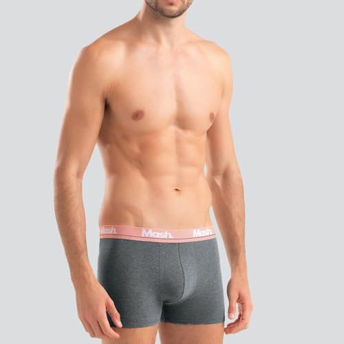 Kit 3 Cuecas Boxer Mash Adulto Em Cotton Cós Colorido