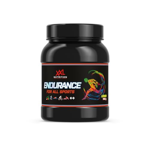 XXL Nutrition - Endurance - Energy Getränke, Getränkepulver, Energy Drink Pulver, Perfekt vor Ausdauertraining - Zitrone - 1140 Gramm