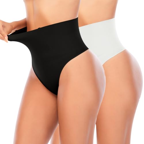 Image of Werena Tummy Control Thong Shapewear for Women Seamless Shaping Novelty Thong Panties Body Shaper Underwear