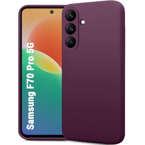 Image of TheGiftKart Genuine Liquid Silicone Back Cover Case for Samsung Galaxy F70 Pro 5G | Soft Micro-Fibre Lining Inside | Camera Protection Bump | Shockproof Back Cover Case (Silicone, Maroon)