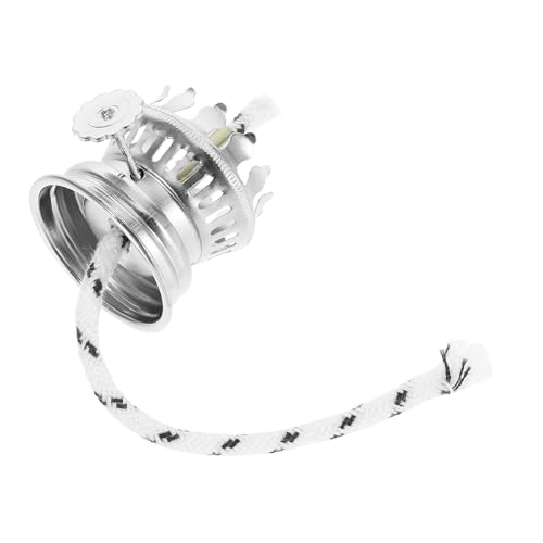 BESPORTBLE Brûleur de Lampe à Pétrole 28 Trous Vintage 555 Support en Métal Argenté Compatible Lampes Anciennes Pièce de Rechange et Lanterne Décoration Intérieure Classique