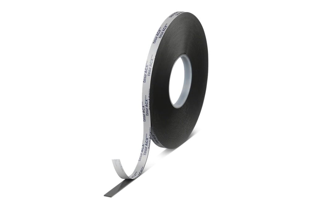 Klick Industrial tesa ACXplus 7074,1000 µm Thick Double-Sided Acrylic Foam Tape, (1/2" x 25m)