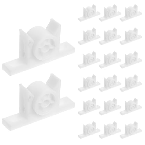 SOESFOUFU 20セット プラスチックビーズロックキャビネットドアラッチ 静音閉鎖 簡単取付 収納棚 食器棚 クローゼット用ドアキャッチ 固定