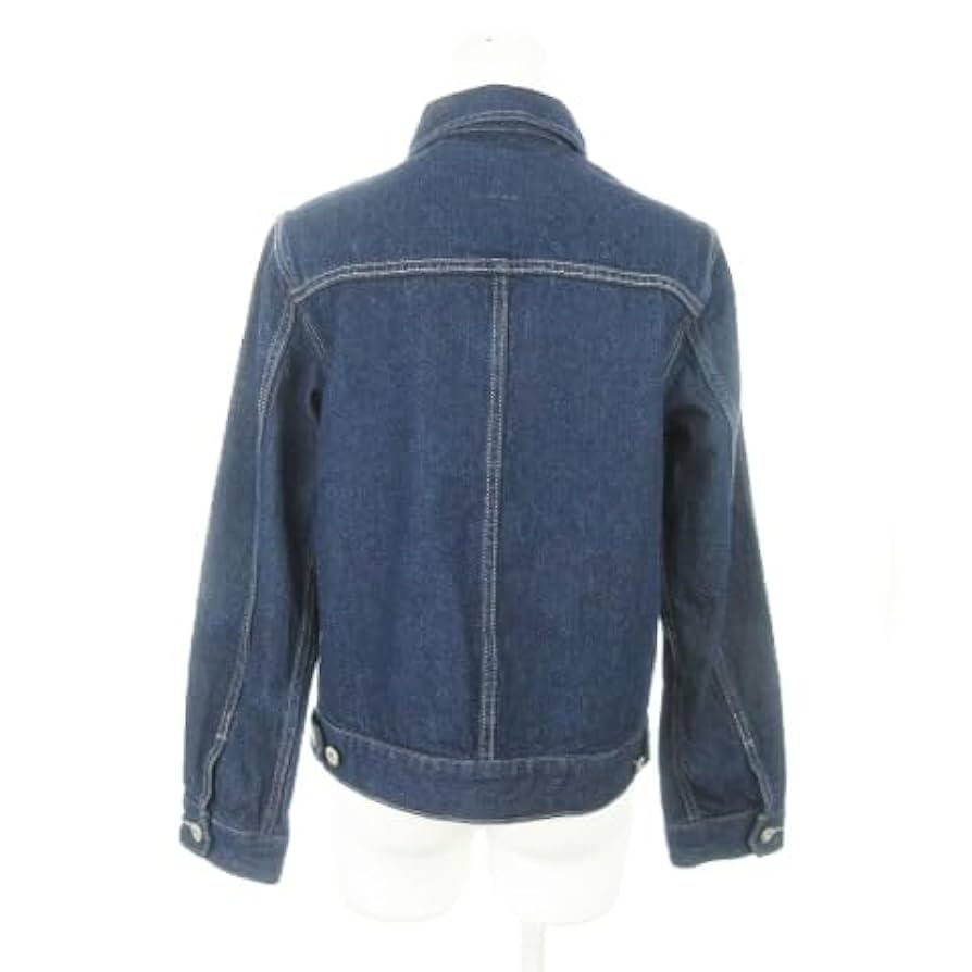 だみ　サマンサモスモス　ケミカルウォッシュデニムGジャン　ブルー セール】 ケミカルウォッシュデニムGジャン（ブラック/ブルー