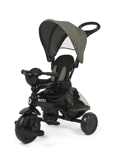 Buzz Baby 4 in 1 Kids Tricycle Black/Green