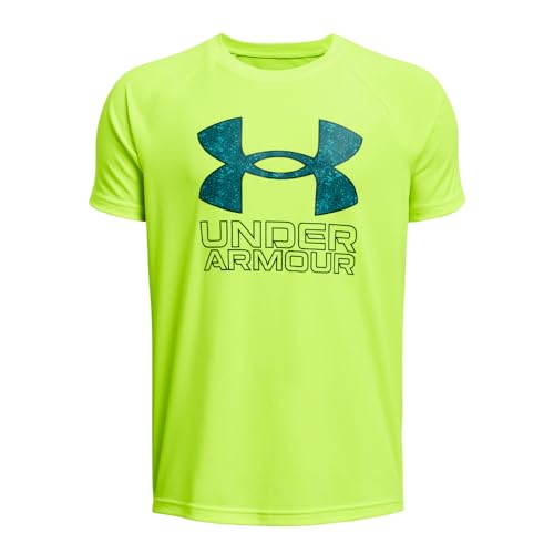 Image of Under Armour Boys' Tech Hybrid Printed Fill Short-Sleeve T-Shirt
