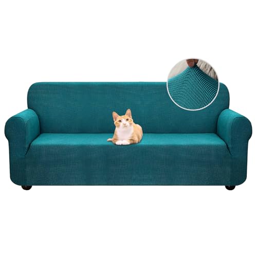 Sofa covers 3 seater stretch sofa slipcovers universal couch cover 1-piece washable non-slip pattern spandex polyester loveseat sofa slipcover protector for pets