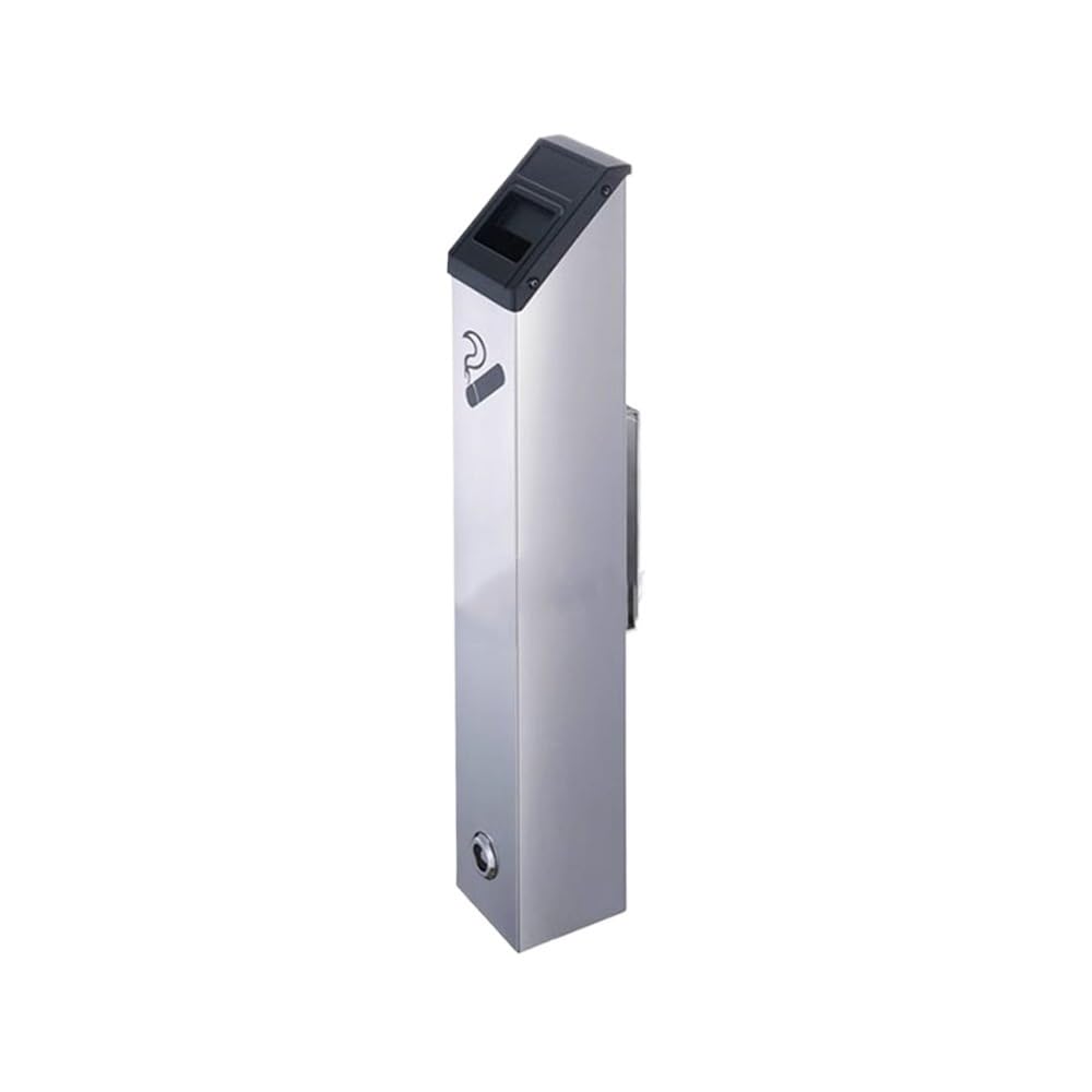 Stand ashtray Wall-mounted Stainless Steel Lockable Ash Pillar, Outdoor Commercial Area Extinguishing Column Pillar