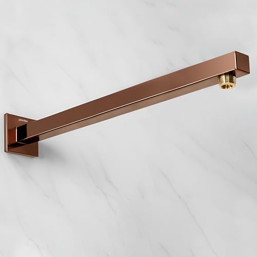 Image of Plantex 24-Inch Shower Arm for Overhead Shower /Stainless Steel Shower Pipe /Wall Mount Bathroom Fitting with -Inch Thread - Pack of 1 (Rose Gold)