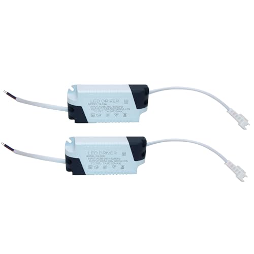 18~24W LED Driver, Constant Current 300mA AC 85~265V Output 54~100V SM Male Connector External Power Supply Rectifier Transformer for LED Ceiling Lamp