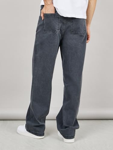 Image of Styli Men Balloon Fit Jeans with Pocket Construction | High-Rise Relaxed Fit Denim Pants | Comfortable Casual Everyday Wear | Stylish Wide-Leg Denim for Smart Casual Outfits