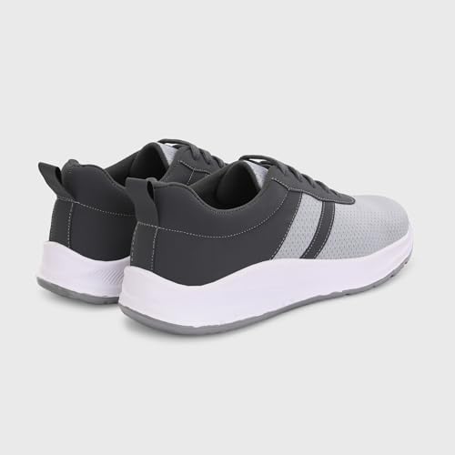 Image of Centrino Urban Sneakers for Man | Shoes for Men Stylish | Casual Lightweight Lace-Up Canvas Walking Shoes | Cushioned Insole | Breathable Comfortable Anti-Skid Sole | Trendy Mens Shoes for City Walks (6823)