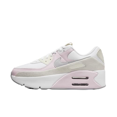 Nike Air Max 90 LV8 Women's Shoes (FD4328-104, White/Wolf Grey/Summit White/Photon Dust) Size 8