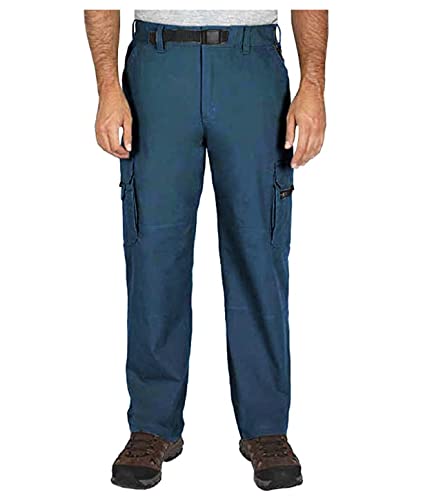 BC Clothing - Clothing, Shoes & Accessories:Men's Clothing:Pants - Men - BC Clothing Men's Cotton Lined Adjustable Belted Cargo Pants (Teal, Mx34)