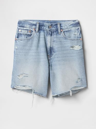 Save 51% on GAP Women's Loose Fit Denim Bermuda Shorts