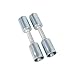 Wisepick 6PCS Air Conditioning #6#8#10 AC Fitting Set Straight Aluminum Fitting with Iron Jacket for AC Reduced Hose