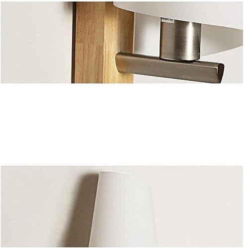 Lámpara de pared de madera blanca nórdica para pasillo de granja 7