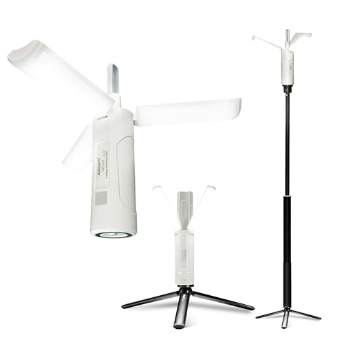 Folding Rechargeable Camping Light with Stand Allspark Waterproof Hanging LED Camping Lantern Magnetic Telescoping Camp Light with Detachable Tripod for Outdoor Power Outage Hurricane Hiking