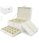 Jewelry Organizer, Travel Jewelry Box Organizer for Women Girls, Jewelry Display Holder, 3 Layers...