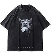 Arssm Men's Graphic Tees Shirt Unisex Cotton Oversized T-Shirt Short Sleeve Vintage Streetwear Y2...