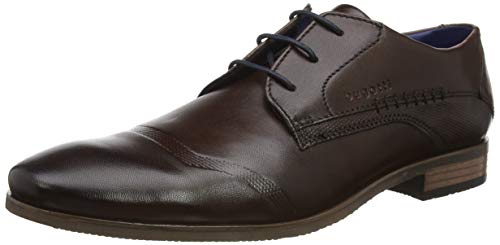 Bugatti Men's Derby Lace-Up, Dark Blue, 6 UK Wide