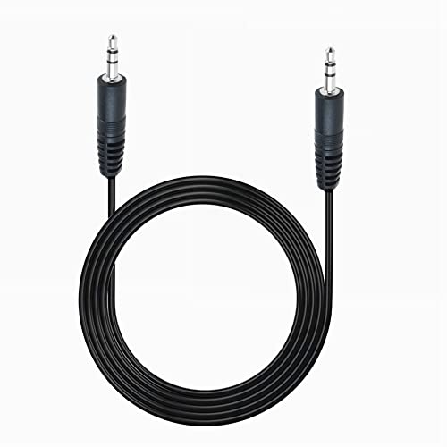 Cable de audio Jack 3.5 mm negro 6ft miniatura 1