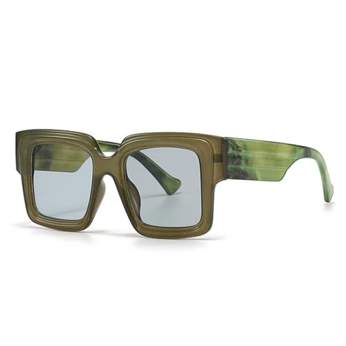 Lunettes de soleil carrées surdimensionnées rétro pour un look tendance
