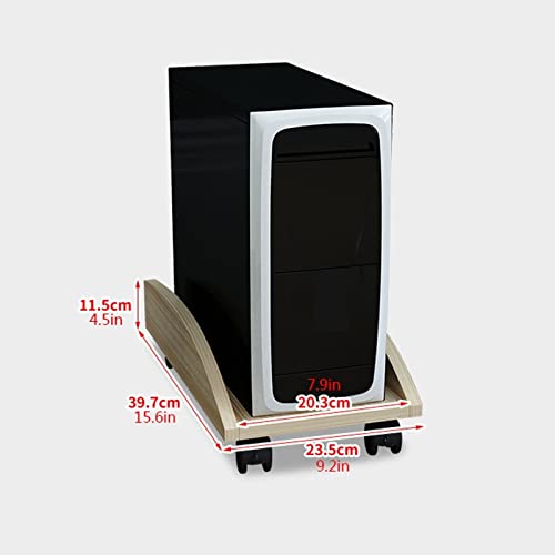 Soporte para CPU JKSVTF de MDF con ruedas con freno 39.7 x 23.5 cm miniatura 2