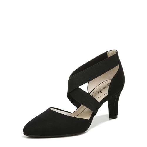 LifeStride Womens Gallery Pump, Black, 8.5 Wide US