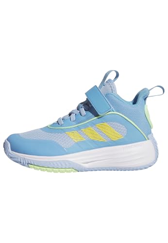 adidas OWNTHEGAME 3.0 Shoes, Scarpe da Basket Unisex-Bambini, Glow Blue/Ftwr White/Semi Blue Burst, 37 1/3 EU