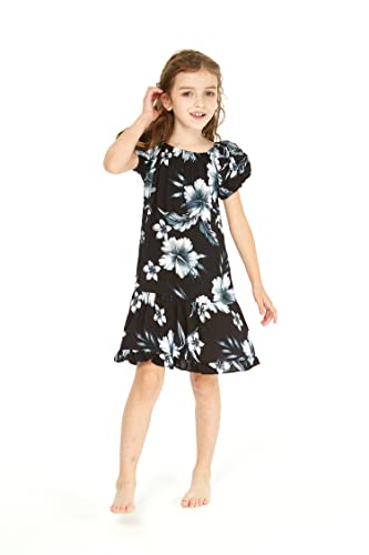 Image of Hawaii Hangover Family Matching Hawaiian Clothes, Midnight Bloom | Family matching Hawaiian outfits, Midnight Bloom, lightweight rayon, machine washable, tropical floral print, luaus, cruises