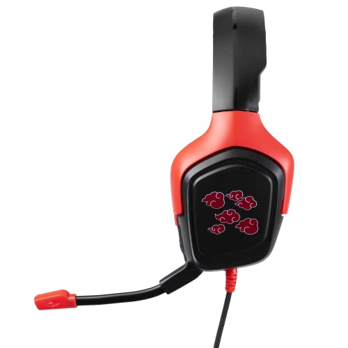 Casque audio Naruto Akatsuki Konix avec micro clair et câble 1.5m pour Switch