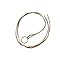 FERALIAH Collar choker extensible con anilla mágica en plata 925 – cordón de seda satinado ajustable de gargantilla a collar largo – ideal para colgantes. (DORADO)