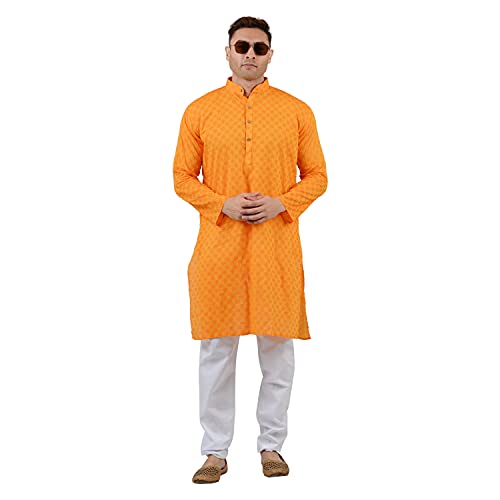 Image of Maharaja Shirt Men's Cotton Kurta Pyjama