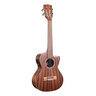 Kala KA-SMHTE-C Acajou massif (+ housse) – Ukulele électroacoustique Tenor - Les Beatles, Paul McCartney, John Lennon, RIngo Starr, George Harrison