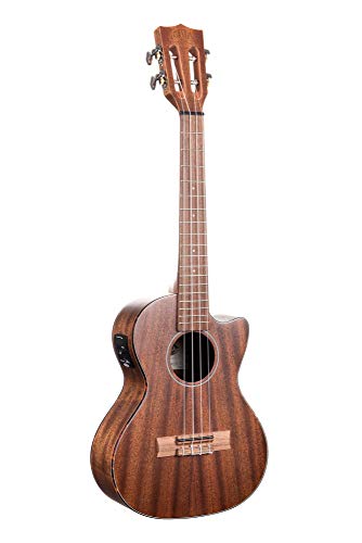 Kala KA-SMHTE-C Acajou massif (+ housse) – Ukulele électroacoustique Tenor - Les Beatles, Paul McCartney, John Lennon, RIngo Starr, George Harrison Kala KA-SMHTE-C Acajou massif (+ housse) - Ukulele électroacoustique Tenor