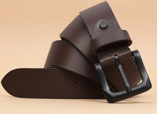 Image of WildHorn Leather Belt for Men | Casual Leather Belt For Men | Free Size | Adjustable I 48 inches length | Waist upto 44 inches.