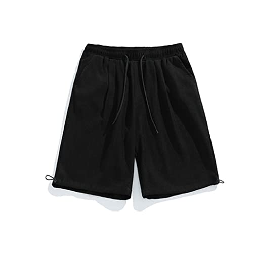 Shorts noirs masculins amples pour éviter la chaleur et transpirer