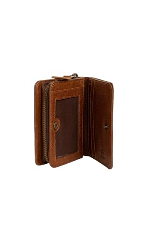 STS Ranchwear Womens Great Plains Soni Leopad Print Leather Zip Around Wallet OS, Leopard Print/Brown4