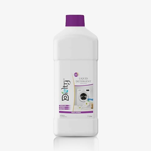 Image of Liquid Detergent 1 Liter | Laundry Liquid for Fabric Daily Wash | detergent liquid for Top Load and Front Load Washing Machine | Balanced PH, Non-toxic (Lavender)
